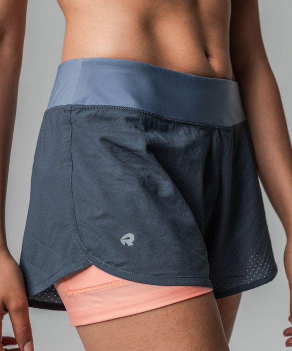 Pantaloni scurti alergare femei Rockay 2-in-1 [3]