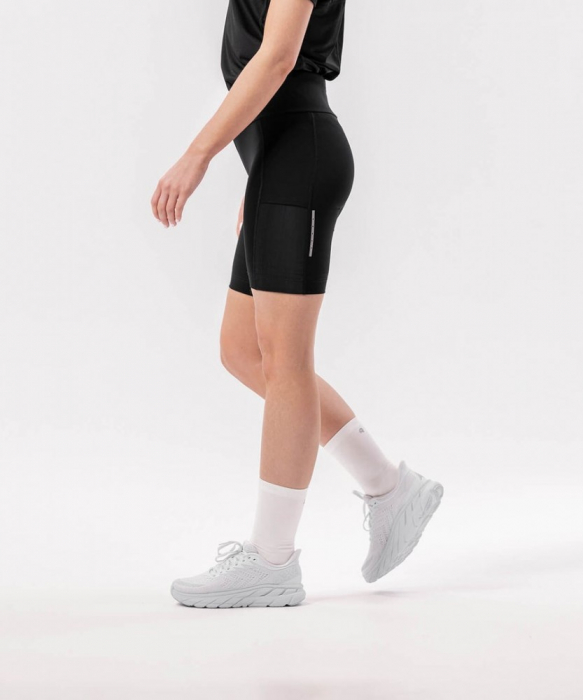 Pantaloni scurti alergare femei ROCKAY FLARE HALF TIGHT, Negru [2]