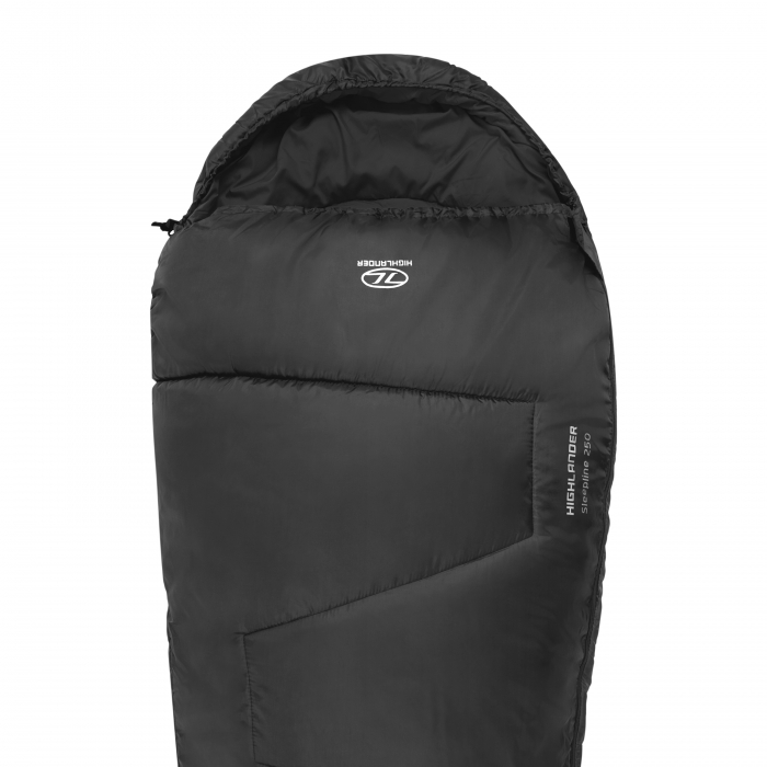 Sac de dormit Highlander Sleepline 250 Mummy, Negru [2]