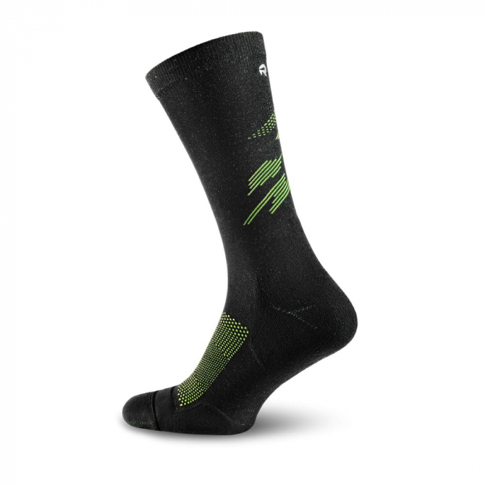 Sosete alergare/ciclism Rockay Ignite, negru/lime [3]