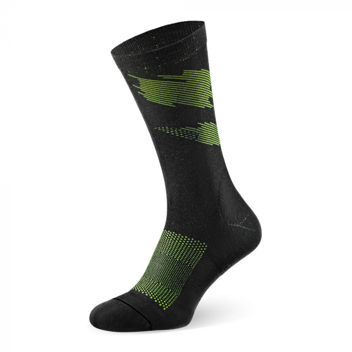 Sosete alergare/ciclism Rockay Ignite, negru/lime [4]