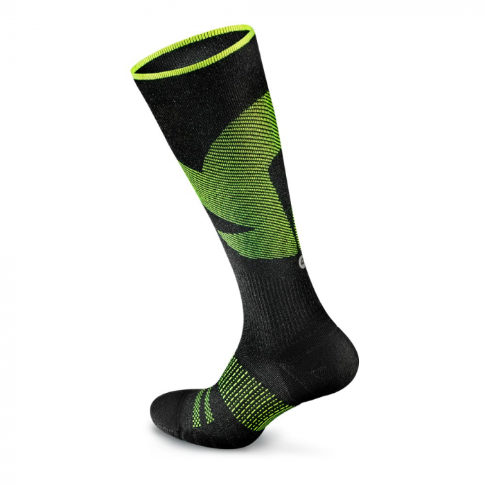 Sosete alergare compresie Rockay Vigor negru/lime [2]