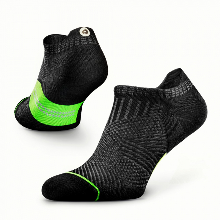 Sosete alergare Rockay Accelerate negru/lime [4]