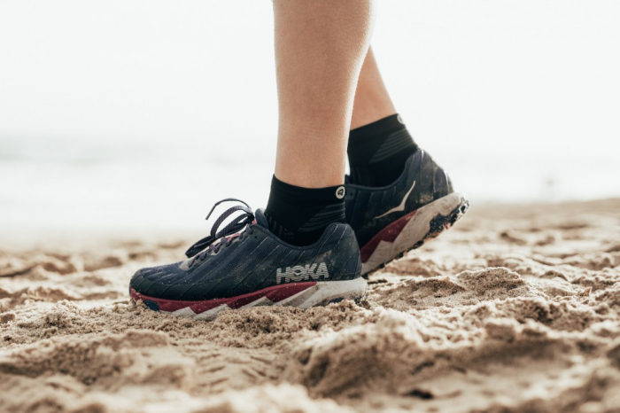 Sosete alergare Rockay Flare quarter negru/rosu [6]