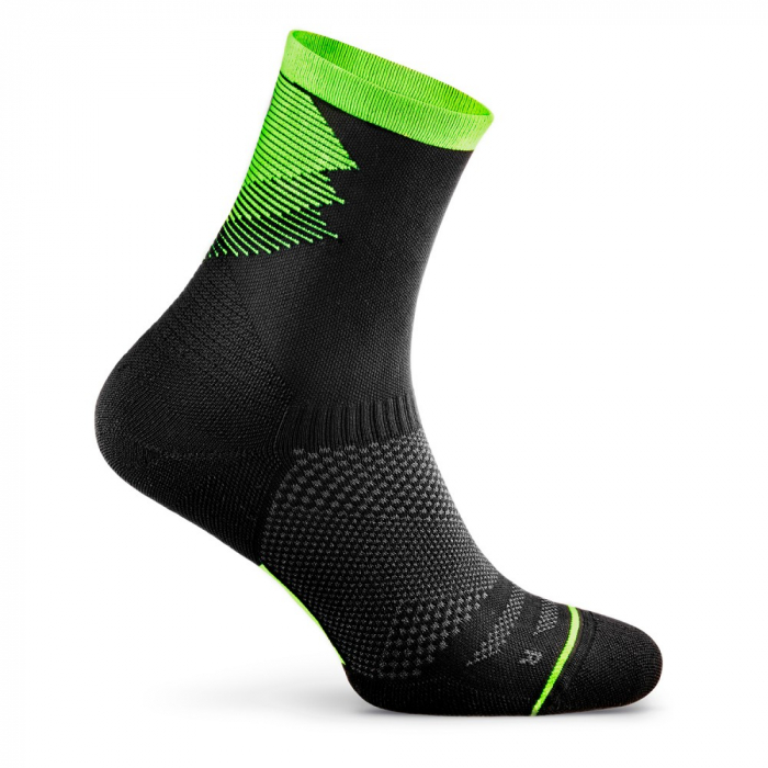 Sosete alergare Rockay Razer negru/lime [2]