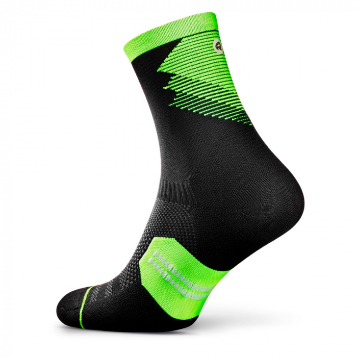 Sosete alergare Rockay Razer negru/lime [3]