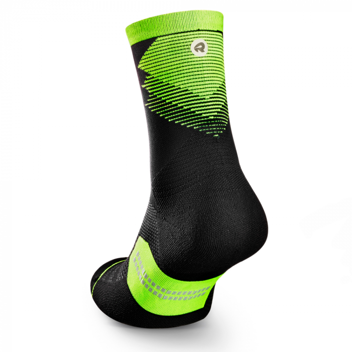 Sosete alergare Rockay Razer negru/lime [4]