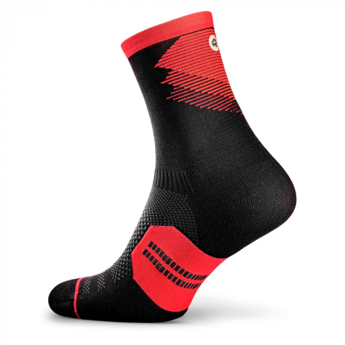 Sosete alergare Rockay Razer negru/rosu [3]