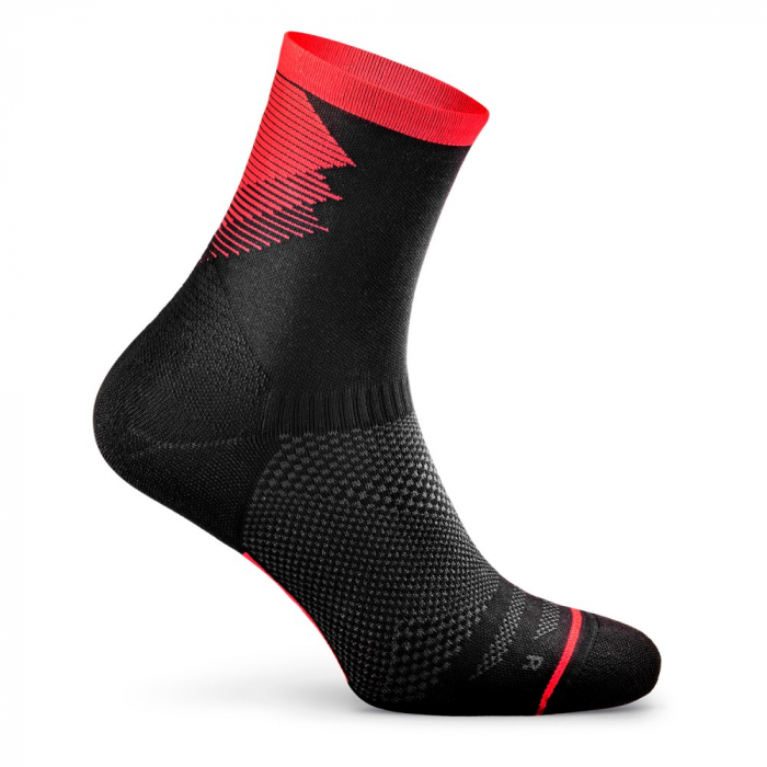 Sosete alergare Rockay Razer negru/rosu [2]