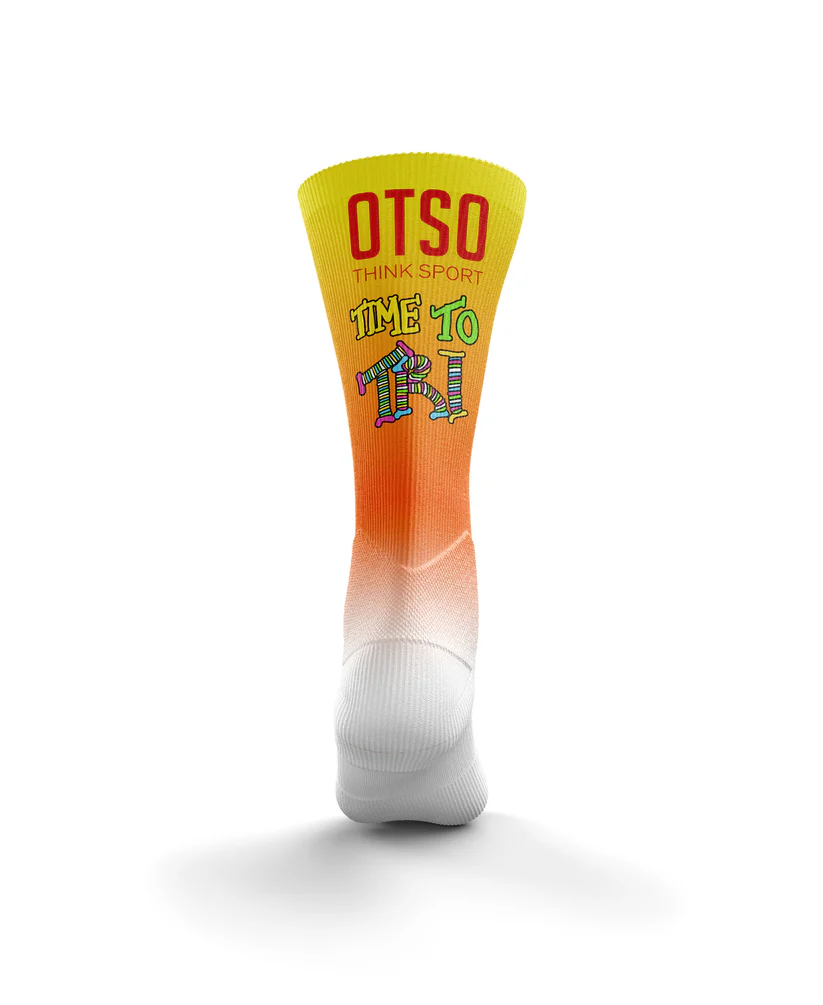 Sosete Alergare OTSO High Cut - Time to Tri Man [2]