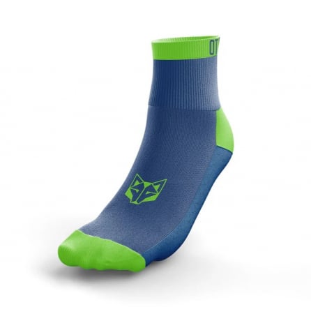 Imbracaminte - Sosete Alergare OTSO Multisport Low Cut Electric Blue & Fluo Green