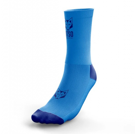 Drumetie - Sosete Alergare OTSO Multisport Medium Cut Flooow light blue & electric blue