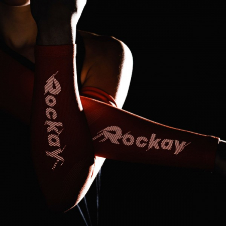 Compresii brate Rockay Ignite orange/alb [2]