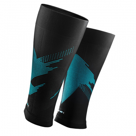 Compresii gambe Rockay Blaze negru/albastru