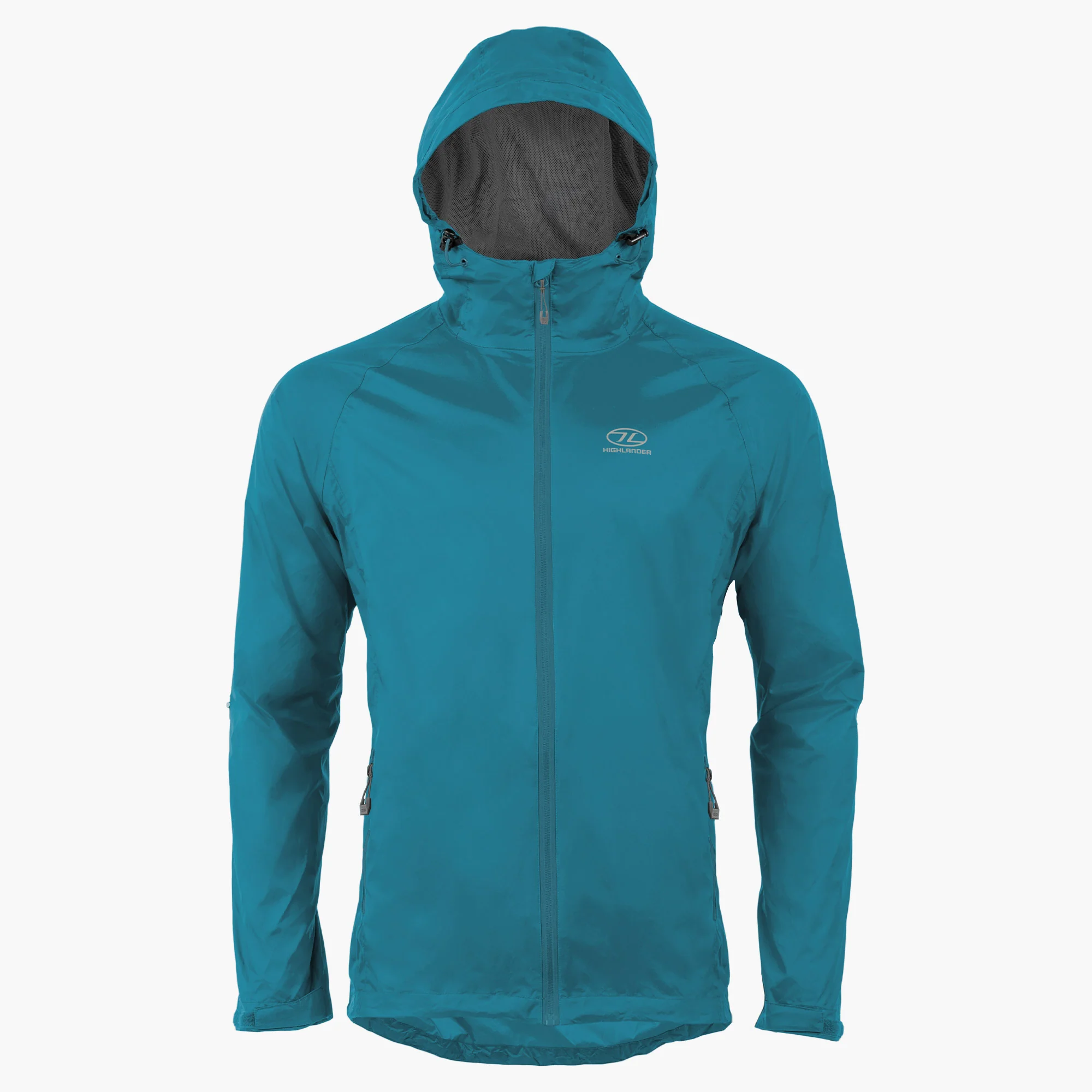 Imbracaminte Alergare - Jacheta Waterproof/Windproof Highlander Stow&Go, Petrol Blue