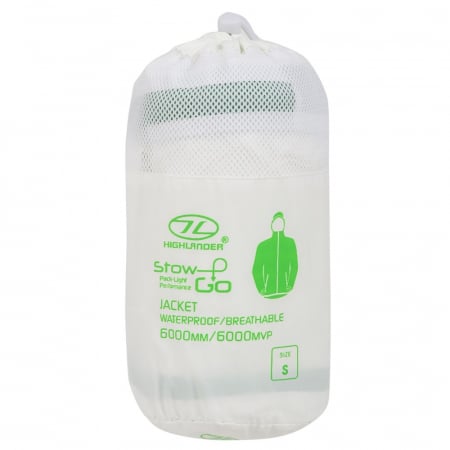 Jacheta Waterproof/Windproof Highlander Stow&Go, Alb [4]