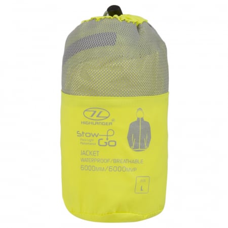 Jacheta Waterproof/Windproof Highlander Stow&Go, Galben [4]
