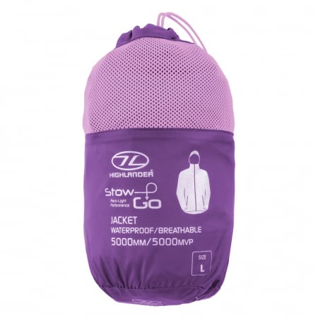 Jacheta Waterproof/Windproof Highlander Stow&Go, Mov [5]