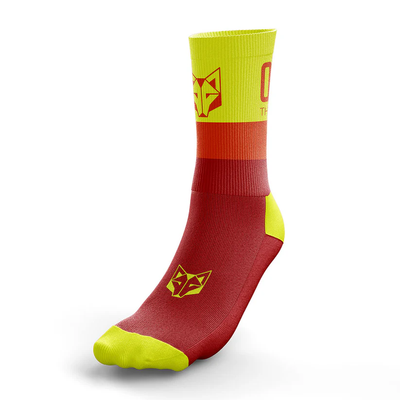 Sosete alergare - Sosete Alergare OTSO Multisport Medium Cut Foc