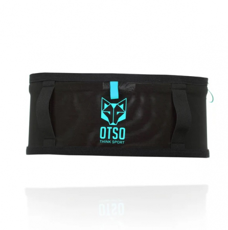 Centura alergare unisex OTSO Running Belt Black & Turquoise [2]
