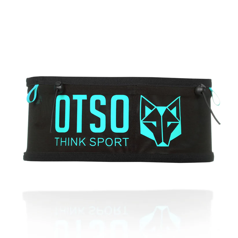 Centuri Alergare - Centura alergare unisex OTSO Running Belt Black & Turquoise