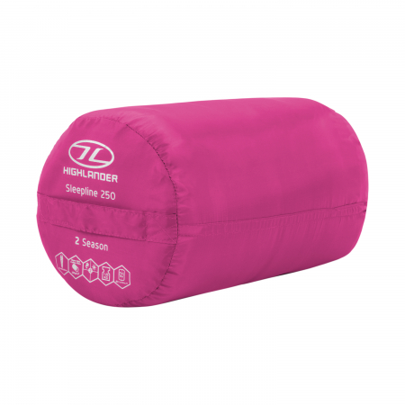 Sac de dormit Highlander Sleepline 250 Mummy, Roz [4]