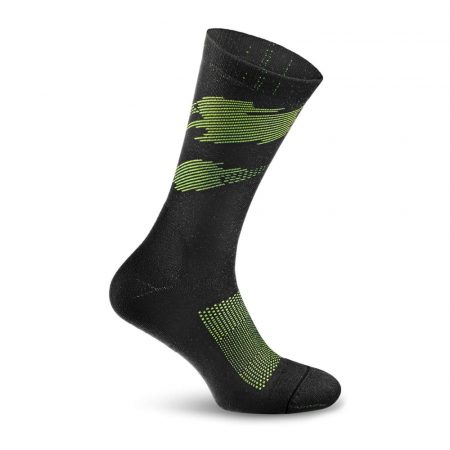 Drumetie - Sosete alergare/ciclism Rockay Ignite, negru/lime