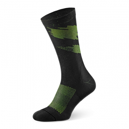 Sosete alergare/ciclism Rockay Ignite, negru/lime [3]