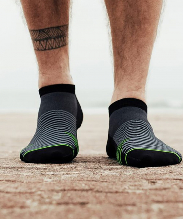 Sosete alergare Rockay 20four7 negru/lime [3]