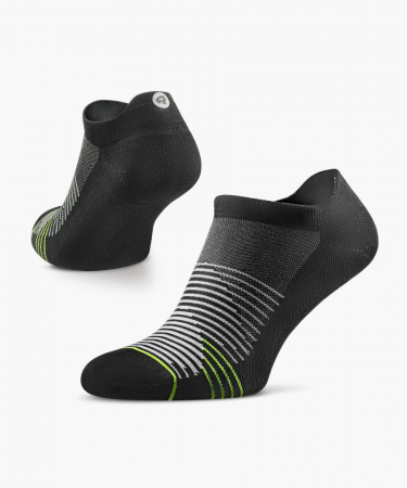Drumetie - Sosete alergare Rockay 20four7 negru/lime