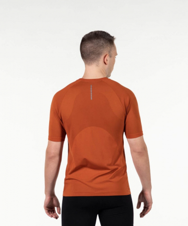 Tricou alergare barbati maneca scurta ROCKAY ZEPHYR  Seamless Tee, Portocaliu [1]