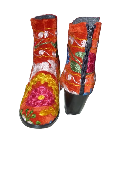 Botine Gizem  piele material textil b10 [2]