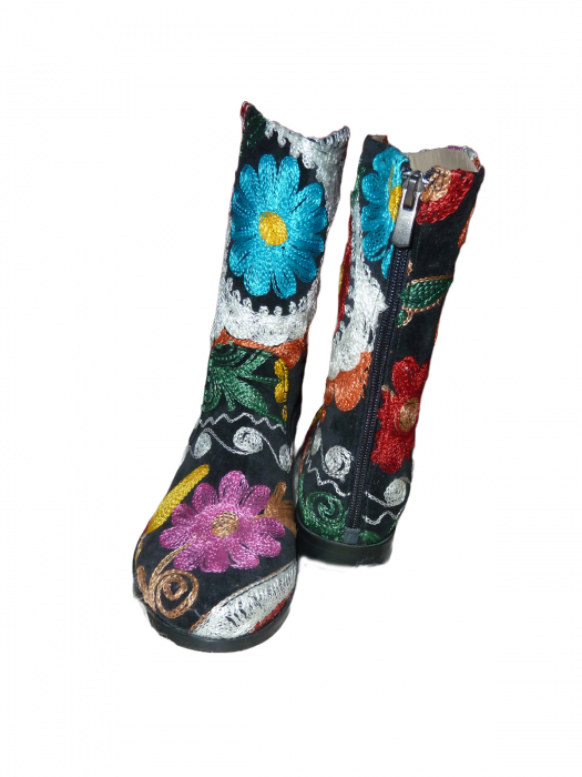 Cizme scurte Melissa piele material textil cz37b [1]