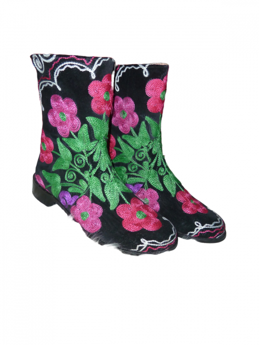 Cizme scurte Melissa piele material textil cz38b [1]