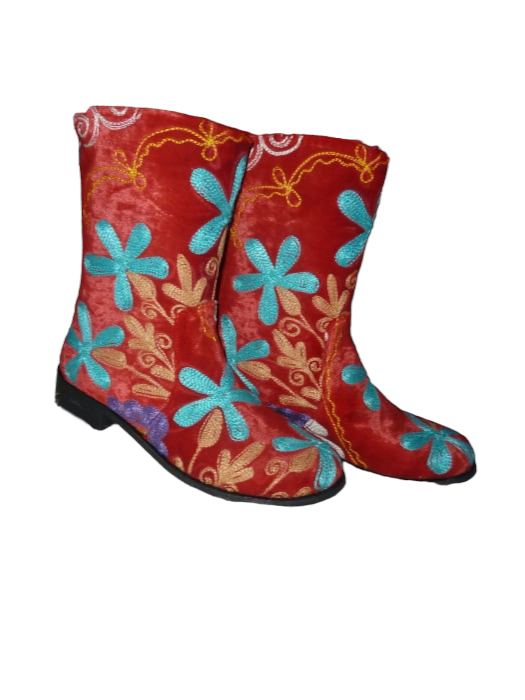 Cizme scurte Melissa  piele material textil cz15 [2]
