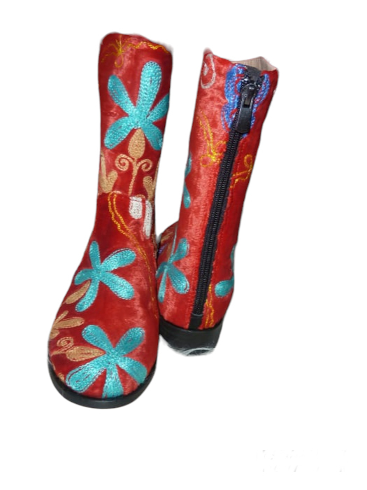 Cizme scurte Melissa  piele material textil cz15 [1]