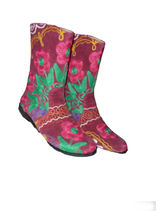 Cizme scurte Melissa  piele material textil cz16 [2]