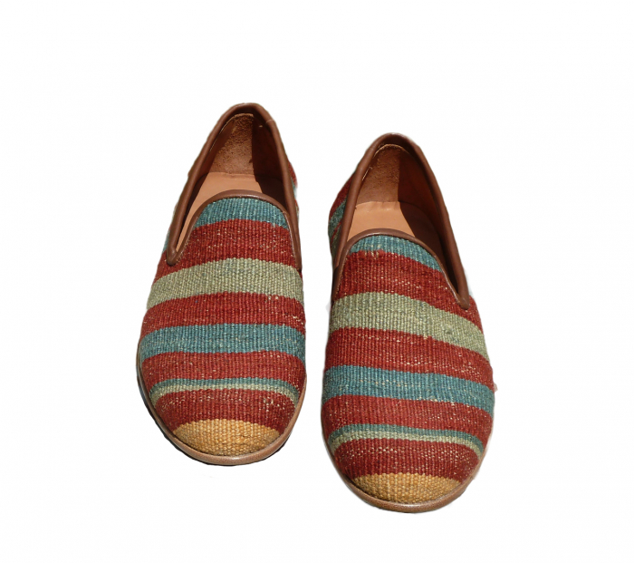 Pantofi Sultan  piele - material textil P06 [2]