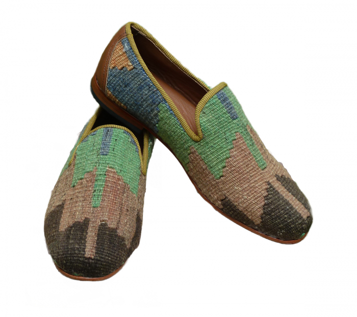 Pantofi Sultan  piele - material textil P07 [1]