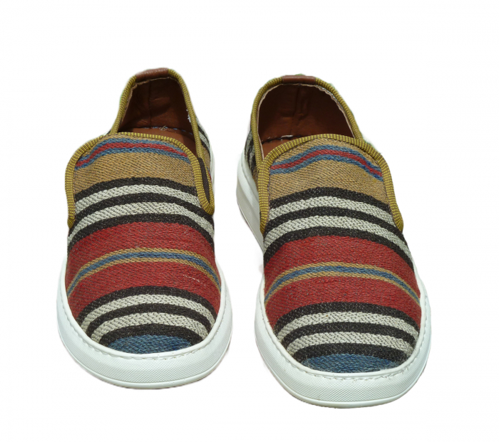 Pantofi Emir piele - material textil P34 [2]