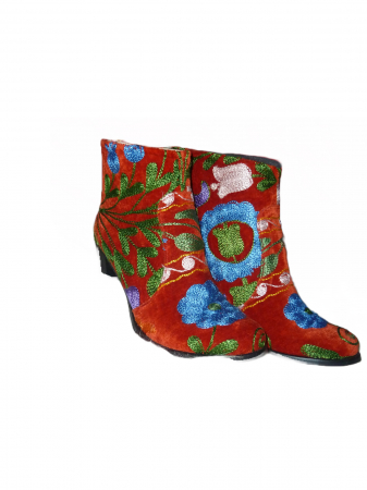 FEMEI - Botine Gizem  piele material textil b39b