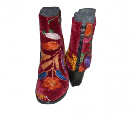 Incaltaminte piele femei - Botine Gizem  piele material textil  b04