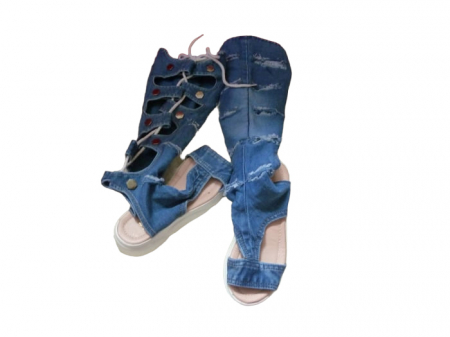 Incaltaminte jeans femei - Cizme jeans H48-1909