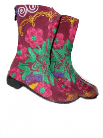 Cizme scurte Melissa  piele material textil cz18 [1]