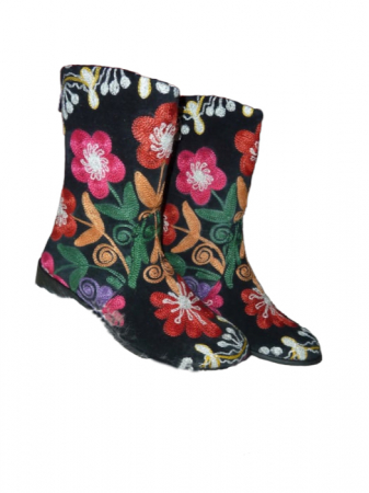Cizme scurte Melissa  piele material textil cz01 [1]