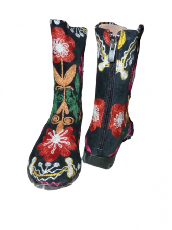 Incaltaminte piele femei - Cizme scurte Melissa  piele material textil cz01