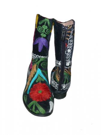 Incaltaminte piele femei - Cizme scurte Melissa  piele material textil cz03