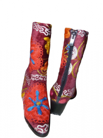 Cizme scurte Melissa  piele material textil cz06 [0]