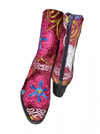 Incaltaminte piele femei - Cizme scurte Melissa  piele material textil cz07
