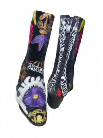 Incaltaminte piele femei - Cizme scurte Melissa  piele material textil cz08